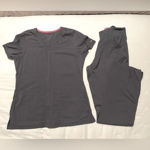 2 PIECE SET — Gray Barco Scrubs